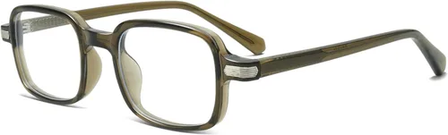 Vista 10 de Lentes rectangulares retro para mujeres y hombres, anteojos cuadrados de moda con bloqueo de luz azul, anteojos falsos de los años 90