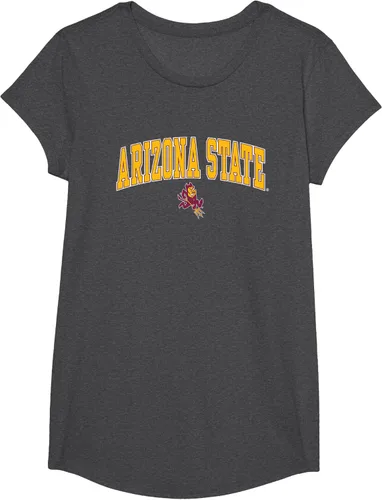 Vista 10 de Arizona State Sun Devils Arch Over Mascot Camiseta, Negro