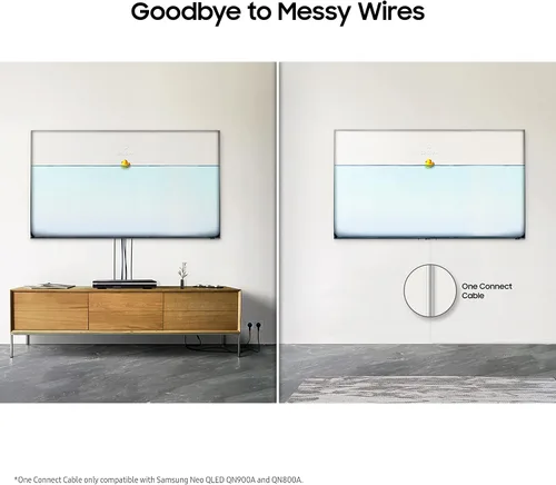 Vista 10 de Samsung Electronics 2021 - Cable de conexión invisible de 16.4 ft para televisor Neo QLED 8K para conectar a múltiples fuentes de dispositivos