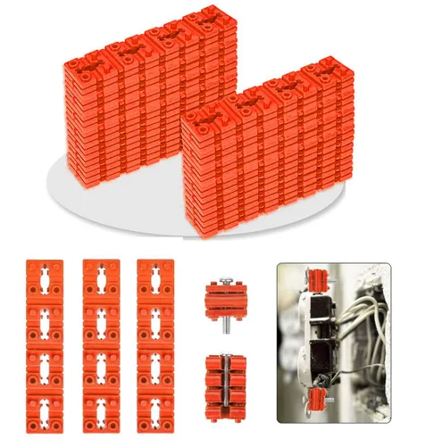 Vista 10 de 100 piezas Espaciadores de Tomacorriente para Caja Eléctrica, Espaciadores de Toma de Corriente Eléctrica Calzas Interruptor y Espaciador de Gris
