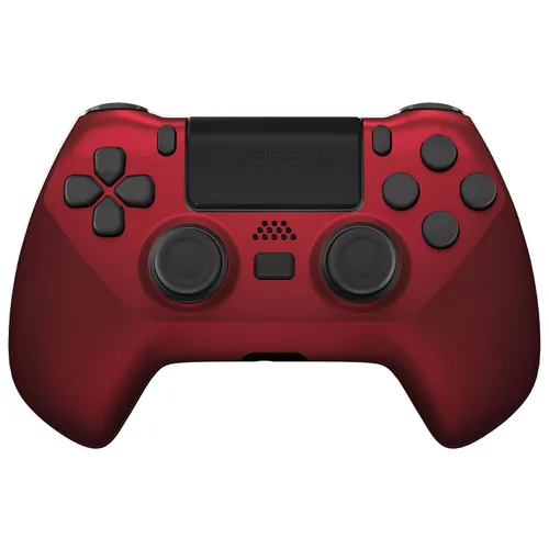 Vista 5 de eXtremeRate Scarlet Red Decade Tournament Controller (DTC) Upgrade Kit for PS4 Controller JDM-040050055, Upgrade Board & Ergonomic Shell & Back