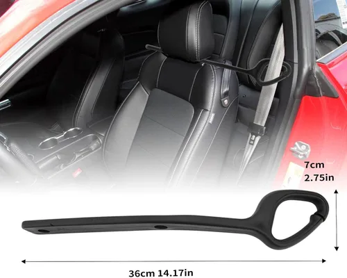 Vista 4 de Par de soportes de guía de extensión de cinturón de seguridad compatibles con accesorios de seguridad Ford Mustang EcoBoost GT 2014-2021