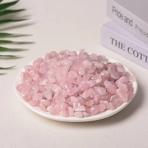 Vista 28 de Piedras naturales de 3.53 oz de cuarzo transparente, cristal rosa, amatista, citrino, fluorita, aventurina, ojo de tigre, gravilla de obsidiana
