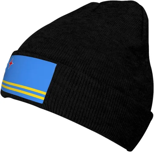 Vista 12 de Gorro de punto nacional para invierno y otoño, gorros para hombres y mujeres, gorro cálido con puños, gorro de esquí suave unisex