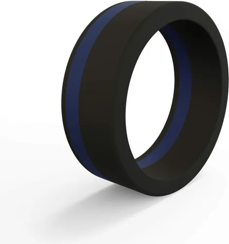 Vista 62 de QALO - Colección de anillos de silicona clásicos para hombre