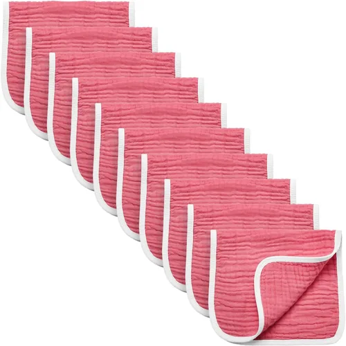 Vista 17 de Synrroe Paños de muselina grandes para eructos, paños de muselina para bebés niñas y niños, paquete de 10 extraabsorbentes y suaves de muselina, 6