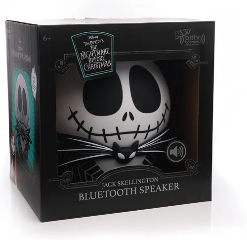 Vista 6 de Bitty Boomers Bigger Disney: Altavoz Bluetooth inalámbrico Jack Skellington de 8 pulgadas