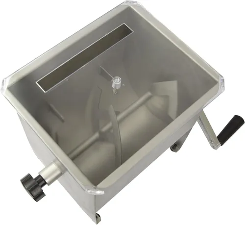 Vista 5 de Chard MM-102, Mezclador de carne con tolva de acero inoxidable, 20 libras, plata