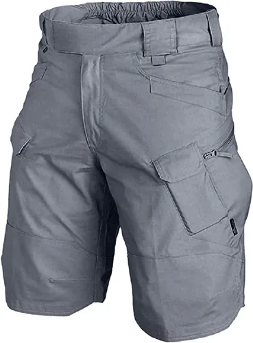 Vista 7 de Pantalones cortos tácticos para hombre, con bolsillo, casual, sueltos, para correr, atléticos