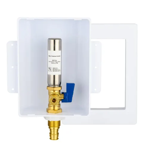 Vista 7 de EFIELD Premium Ice Maker Outlet Box,1/2-Inch Sweat (MIP) Inlet with Installed 1/4-Turn Ball Valve (Mip),(IM032) (Pack of 2)