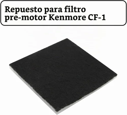 Vista 2 de Paquete de 4 filtros de espuma CF-1 compatibles con los modelos Kenmore Sears Progressive, Progressive y Whispertone, Panasonic