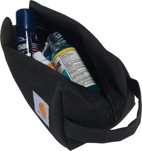 Vista 5 de Carhartt Kit, Negro, talla única , Kit de viaje, bolsa organizadora duradera para artículos de tocador