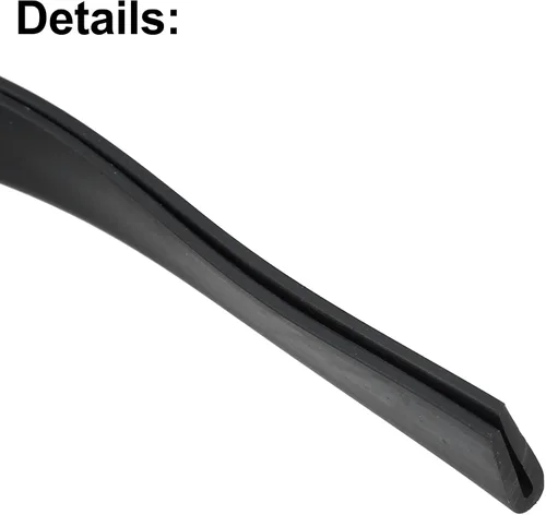 Vista 7 de X AUTOHAUX 4.92 pies 4.9 ft protector de borde de puerta de coche de goma protectora etiqueta de repuesto negro