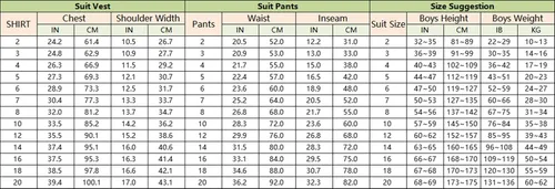 Vista 5 de Conjunto formal de 5 piezas con chaleco y pantalones para niños