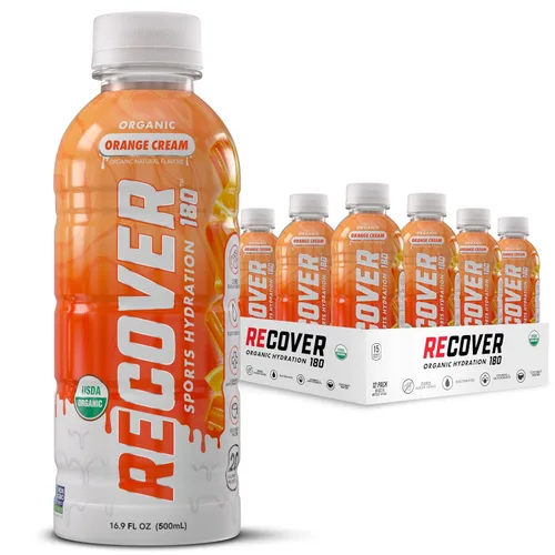 Vista 14 de RECOVER 180 Bebida de hidratación deportiva orgánica, sin azúcar añadido, bebida deportiva de 20 calorías, sabores orgánicos con vitaminas
