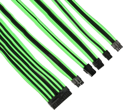 Vista 13 de Thermaltake TtMod Kit de cable de alimentación de extensión de manguito ATX/EPS/8-pin PCI-E/6-pin PCI-E con peines, azul/negro AC-035-CN1NAN-A1