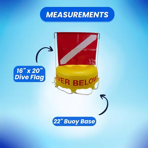 Vista 8 de Scuba Choice Buceo de lujo buceador debajo del flotador inflable y la bandera Bouy