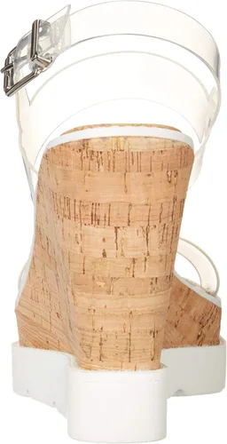 Vista 3 de Jessica Simpson Maede - Sandalias de cuña para mujer, Claro