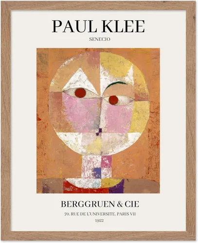 Vista 58 de Poster Master Póster vintage de Paul Klee – Impresión retro de cómicos – Arte de dibujo – Arte abstracto – Regalo para hombres y mujeres – Estilo-09