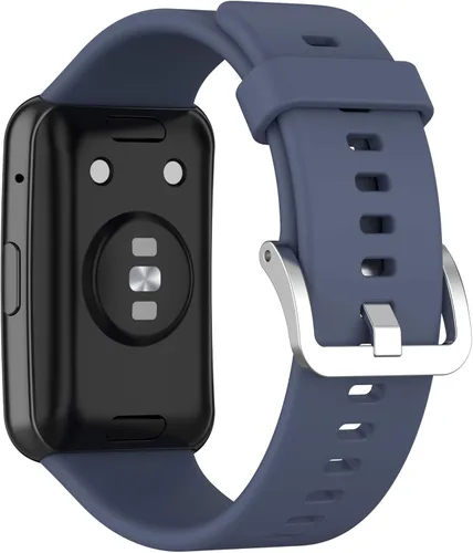 Vista 10 de E ECSEM Correas compatibles con HUAWEI Watch FIT - Correa de repuesto suave, flexible e impermeable, accesorio clásico, para Huawei Watch FIT Negro