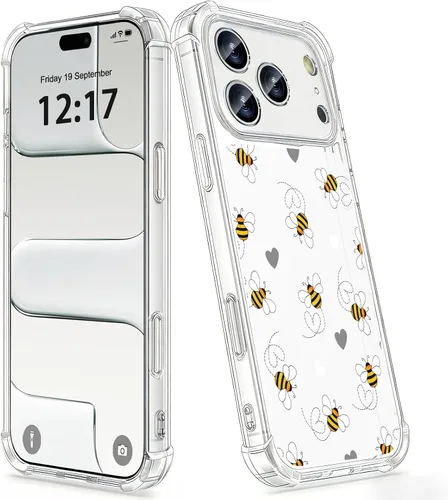 Vista 46 de OOZ Funda de cristal para iPhone 11 Pro (2019) de 5.8 pulgadas, bonita funda protectora transparente, seductor patrón de mariposa morada, suave a