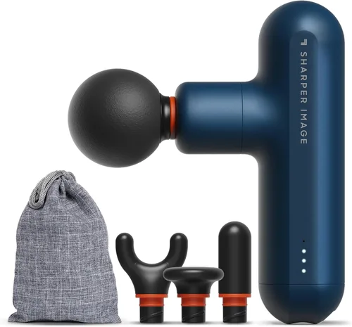 Vista 13 de Sharper Image Powerboost Move Aero [nueva versión 2026] Mini pistola de masaje de percusión de tejido profundo, herramienta de masaje