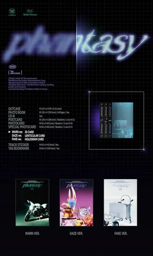 Vista 2 de THE BOYZ Phantasy_Pt.2 Sixth Sense Book+Photocard+Tracking Sealed TBZ Standard WARN Version