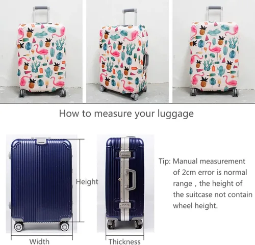 Vista 3 de TRAVELKIN Funda protectora de maleta de elastano elástica para viaje, funda protectora de maleta de 18242832 pulgadas, funda protectora de equipaje