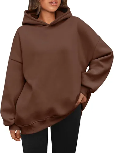 Vista 36 de AUTOMET Sudaderas con capucha de gran tamaño para mujer, sudaderas de forro polar con capucha 2024, ropa de otoño, trajes de moda, suéter de invierno