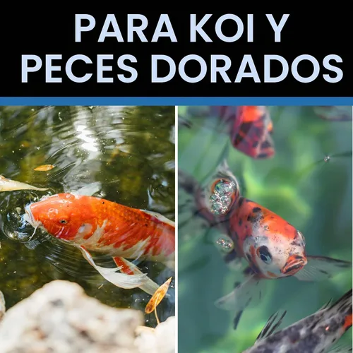 Vista 5 de CrystalClear Alimento de pescado de estanque básico para Koi y Goldfish, bolsa de 2.2 libras Protein packed floating pellets for summer nutrition