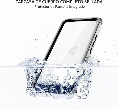 Vista 3 de Ghostek Nautical - Funda impermeable para Galaxy S23 con protector de pantalla y cámara, funda con clip para cinturón, protección resistente
