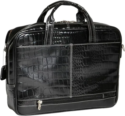 Vista 3 de McKLEIN 13" Leather Tablet Briefcase- SERVANO Negro
