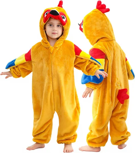 Vista 9 de Disfraz infantil de Halloween para cosplay, traje de animal con capucha para niños Mono