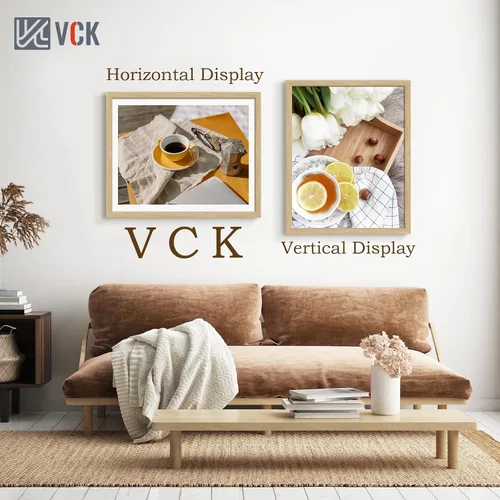Vista 63 de VCK Marcos para póster de madera maciza de 22.375 x 34 pulgadas, marco de fotos A1 negro con montaje en pared, paquete de 3