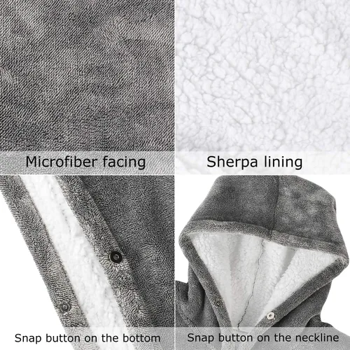 Vista 5 de Catalonia Sudadera tipo manta con capucha para niños, sudadera de sherpa extragrande para adolescentes jóvenes, idea de regalo Dual-Layer Design