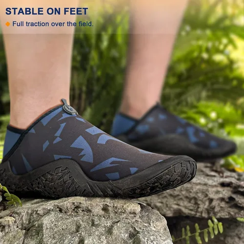 Vista 5 de BULLIANT Zapatos de agua para hombre, zapatos de natación para playa, zapatos unisex con ajuste elástico