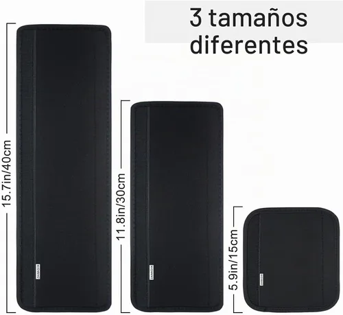 Vista 2 de 7 piezas de cubierta de manija de puerta de refrigerador, lavable para electrodomésticos de cocina, nevera, horno, microondas, lavavajillas Negro