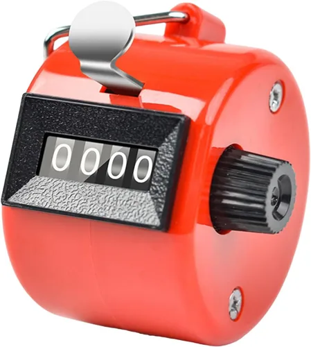 Vista 8 de Counter Handheld Counter Hand Mechanical Counters Clickers 4 Digit Number Count Clickers Counters for Coaching