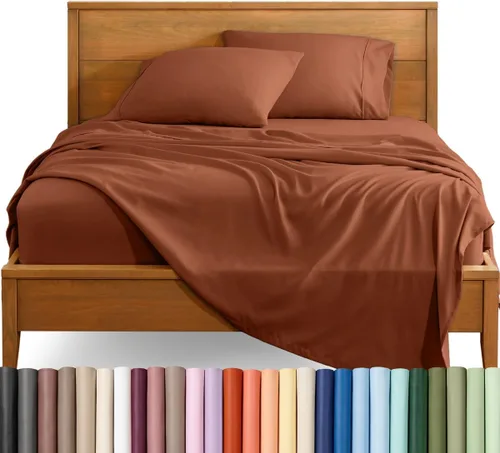 Vista 46 de Bare Home Juego de Sábanas Twin - Sábanas de Cama de Microfibra Ultra-Suave 1800 - Doble Cepillado - Bolsillos Profundos - Ajuste Fácil - Extra