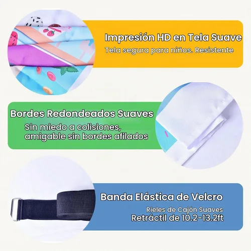 Vista 4 de Paneles de Juego para Niños Nugget Couch Paneles de Sofá Modular de Espuma de 3 Piezas (Sofá de Juego No Incluido)