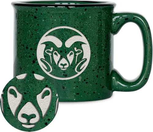 Vista 81 de Rico Industries NCAA Speckle 12oz Laser Engraved Campfire Mug