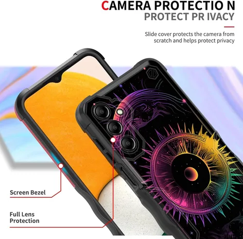 Vista 320 de Funda para Galaxy A14 5G, [Doble Capa][Protección contra Caídas de Grado Militar de 10 Pies] [Antideslizante] Funda Resistente a Prueba de Golpes