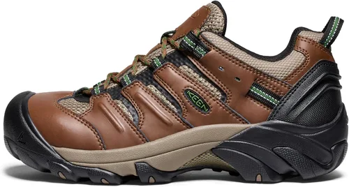 Vista 8 de KEEN Utility - Zapato de acero con puntera de Lansing, de altura baja para hombre negro (Bison/Black)