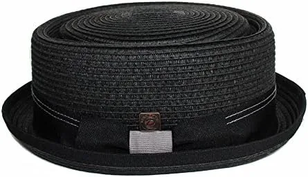 Vista 5 de DASMARCA Sombrero de cerdo retro de paja de papel de verano para hombre