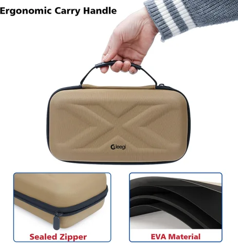 Vista 5 de Funda de almacenamiento de engranajes compatible con ELECOM NESTOUT Banco de energía resistente y linterna LED para campamento al aire libre y mini