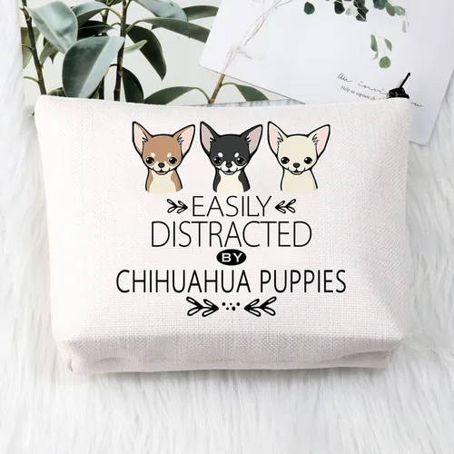 Vista 7 de BDPWSS Regalo de Chihuahua para los amantes de Chihuahua, bolsa de maquillaje de Chihuahua, Chihuahua, perro, cachorro, regalo divertido, bolsa