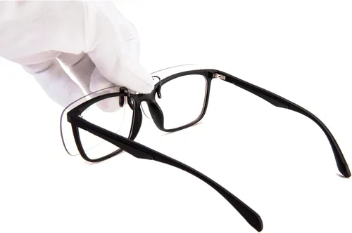 Vista 7 de FONHCOO Lentes de bloqueo de luz azul con clip para mujeres y hombres, clips en tus lentes graduados o de lectura, ligeros, sin marco, sin marco