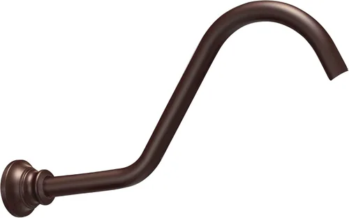 Vista 8 de Moen Waterhill S113BG - Brazo de ducha curvado de repuesto de 14 pulgadas, color dorado cepillado