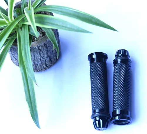 Vista 7 de Yibid Manillar de motocicleta de 7/8 pulgadas, agarre de mano, anodizado motorizado, CNC, giro rápido, tubo de acelerador, control de palanca