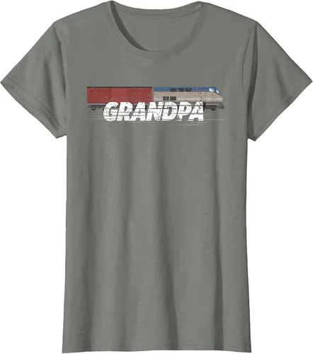 Vista 4 de RC Model Train Shirt Grandpa Train Boxcar HO Scale T-Shirt Negro